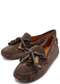 Gommino suede loafers