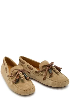 Gommino suede loafers