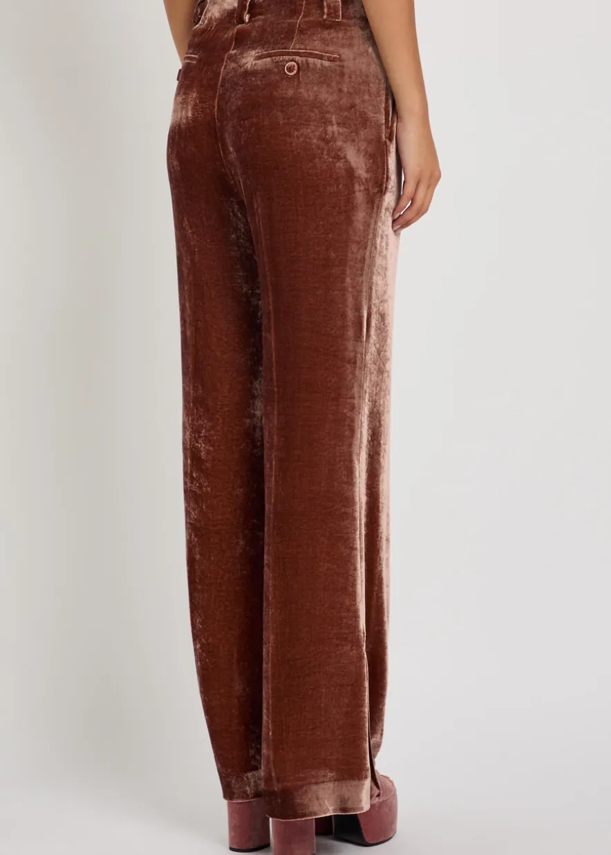 Good Butt flared-leg velvet trousers