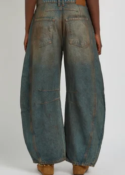 Good Luck barrel-leg jeans