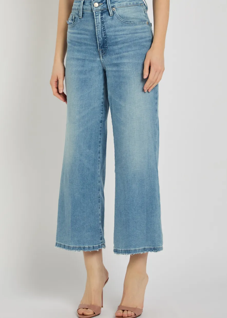 Good Waist Palazzo cropped wide-leg jeans