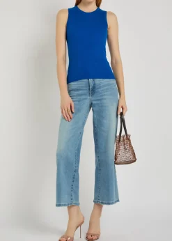Good Waist Palazzo cropped wide-leg jeans