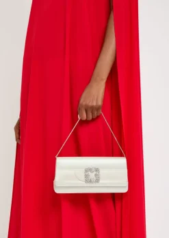 Gothisi embellished satin clutch