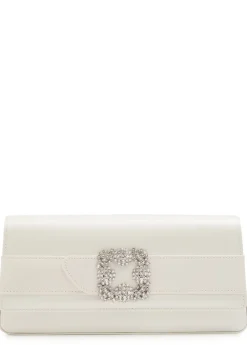 Gothisi embellished satin clutch