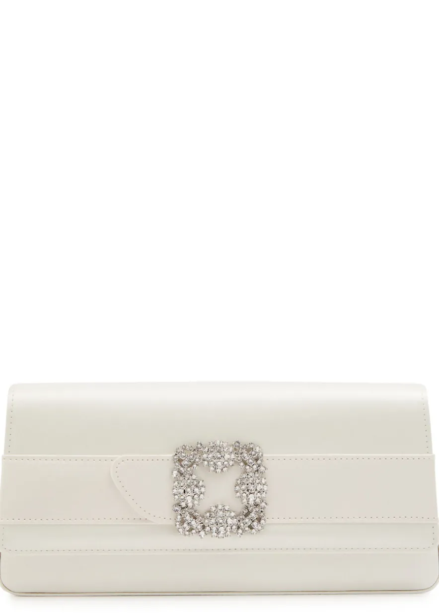 Gothisi embellished satin clutch