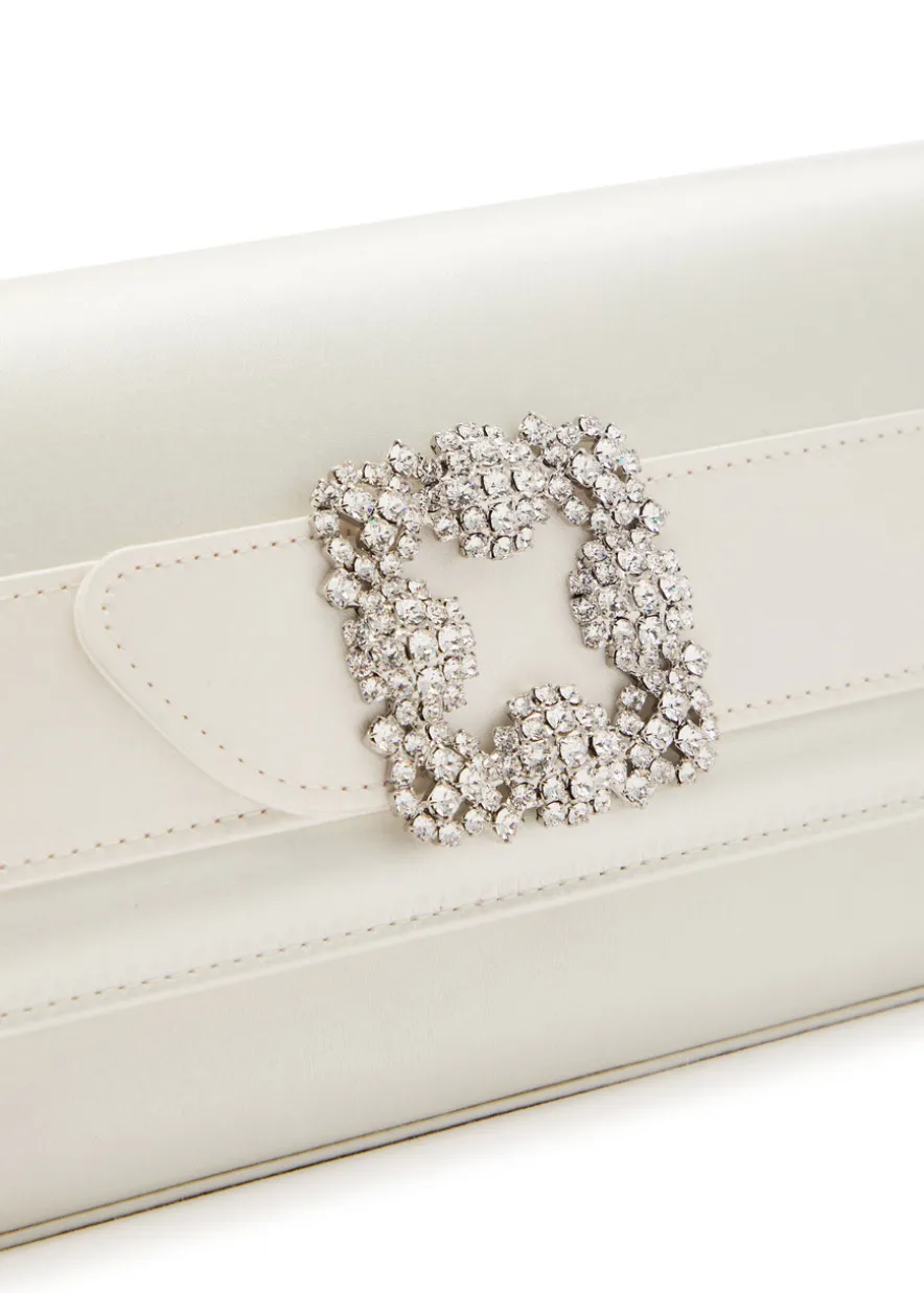 Gothisi embellished satin clutch