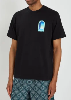 Gradient Arch printed cotton T-shirt