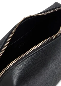 Grained leather camera bag
