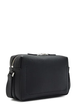 Grained leather camera bag