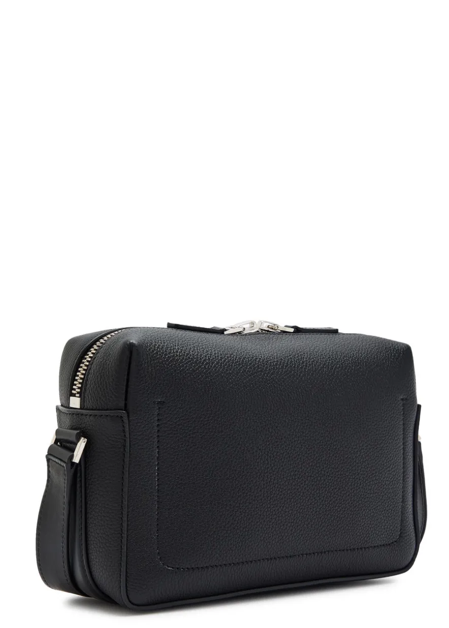 Grained leather camera bag