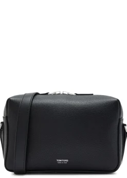 Grained leather camera bag