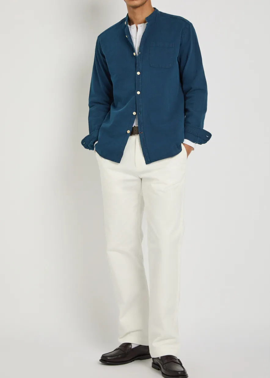 Grandad cotton shirt
