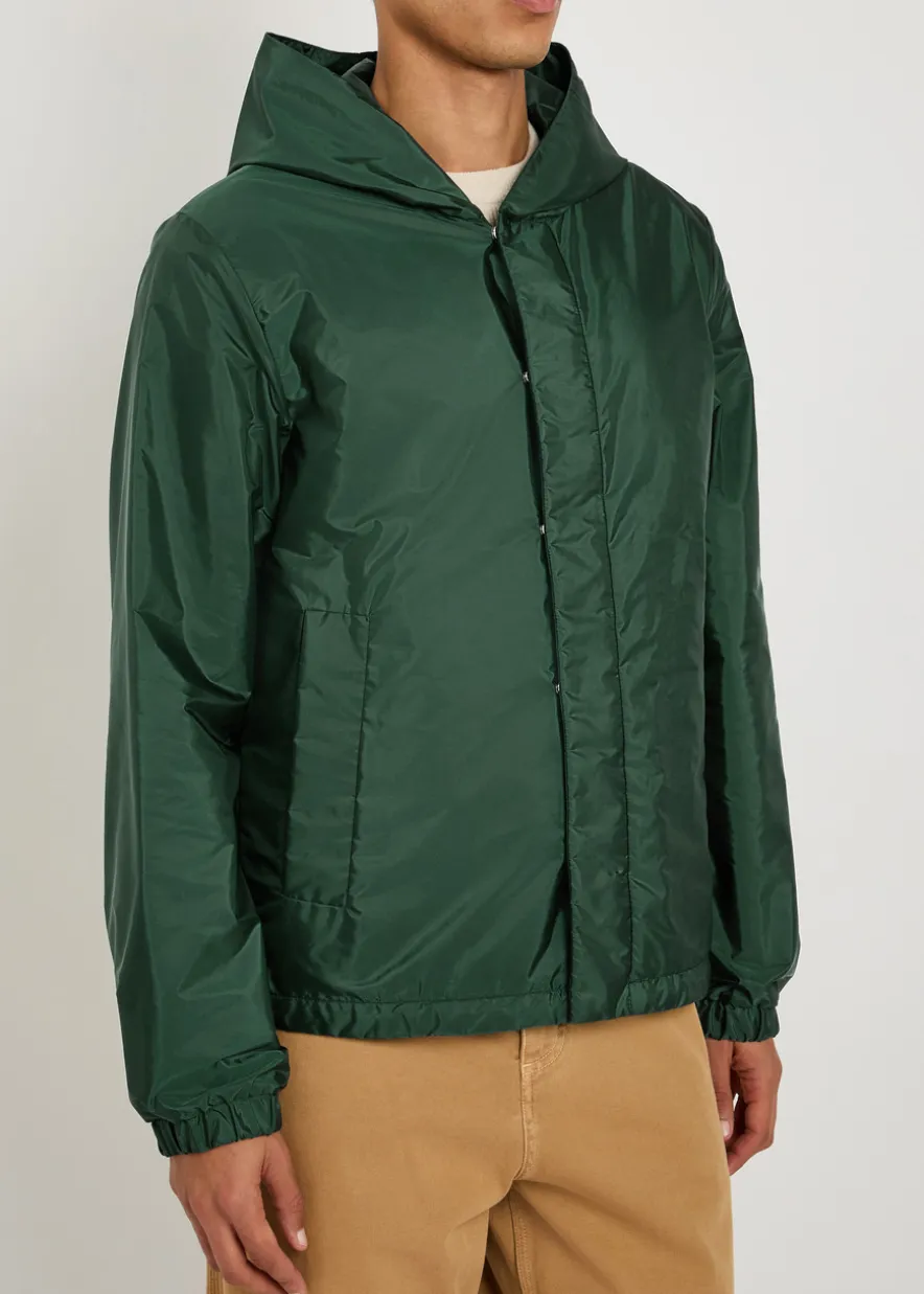 Grandans hooded nylon windbreaker jacket