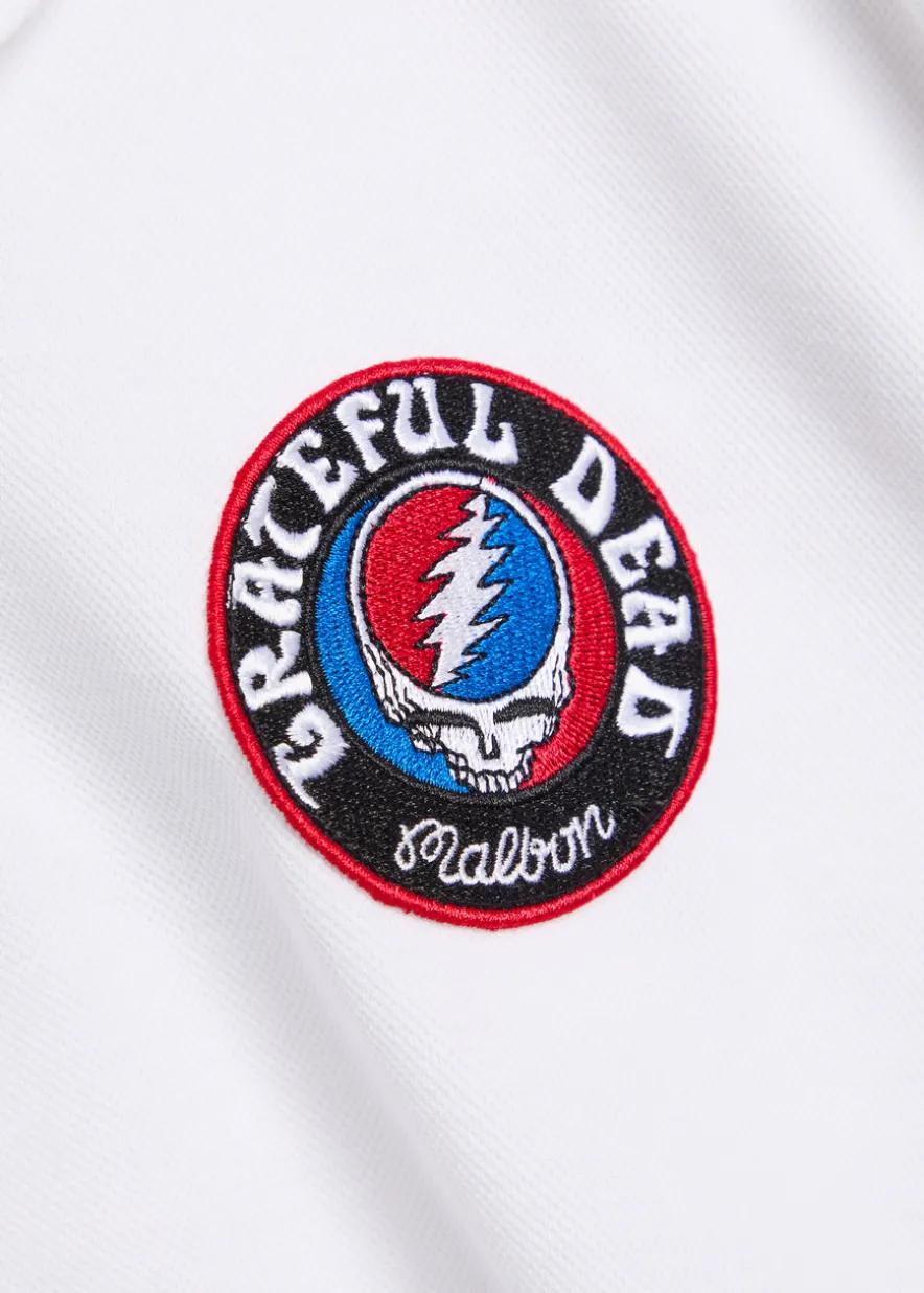 Grateful Dead printed fine-knit polo shirt