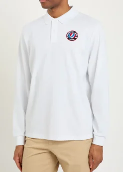 Grateful Dead printed fine-knit polo shirt