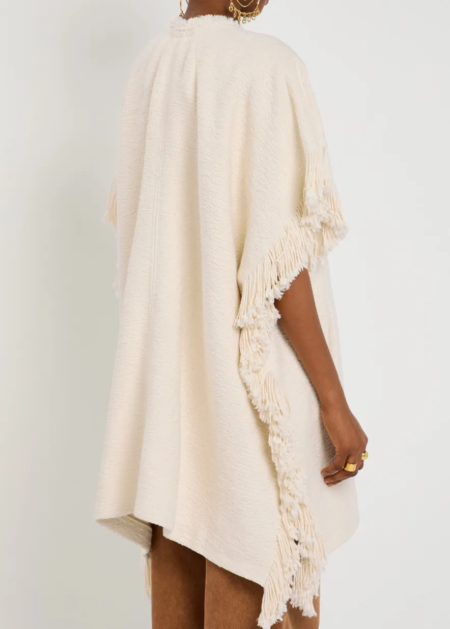 Greya bouclé wrap coat