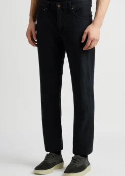 Gritty Jackson black straight-leg jeans