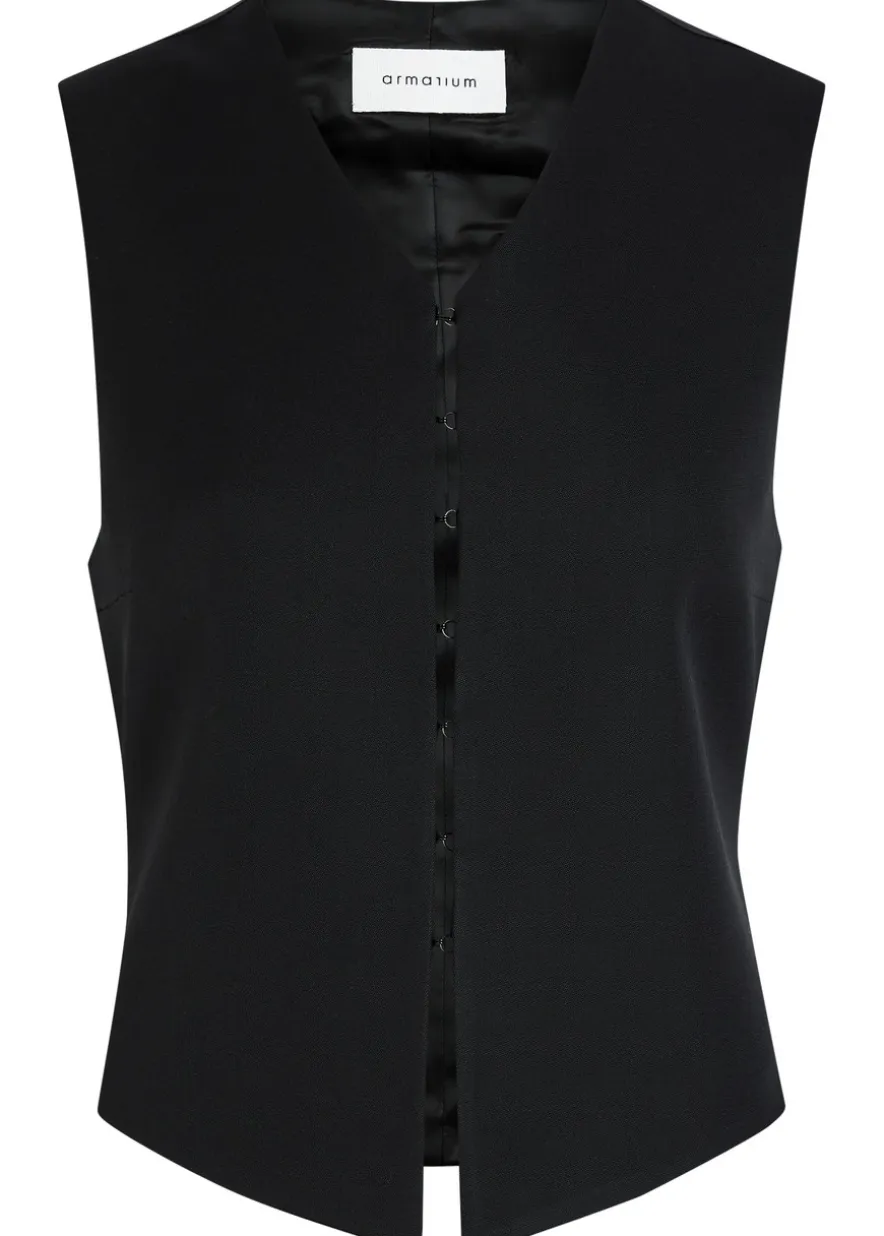 Guia wool and satin vest