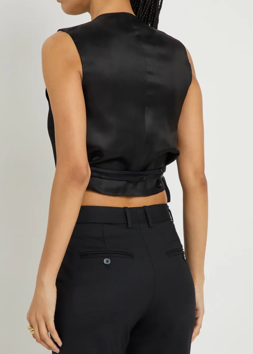 Guia wool and satin vest