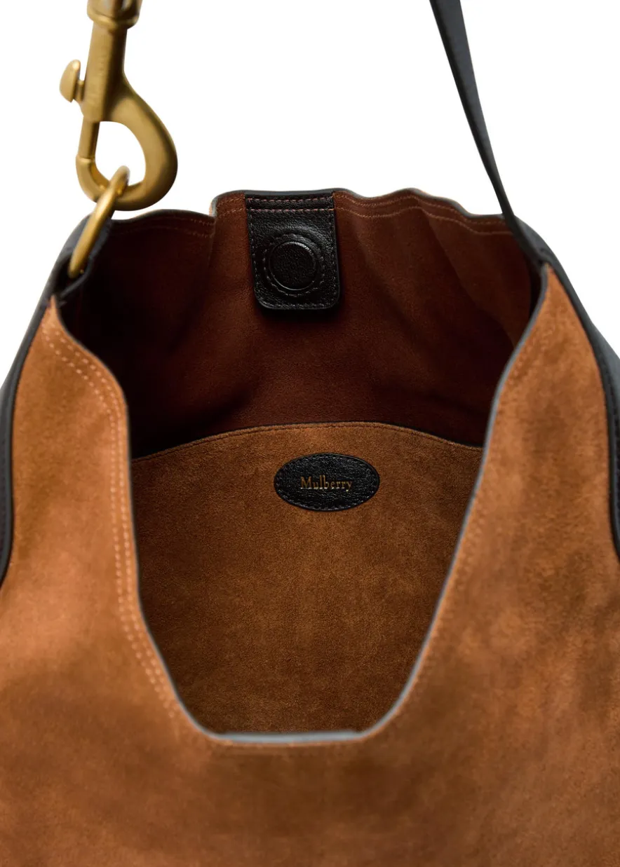 Hackney suede shoulder bag