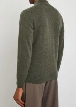 Half-zip cashmere jumper