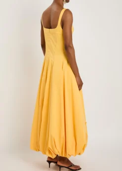 Hally cotton-blend poplin midi dress