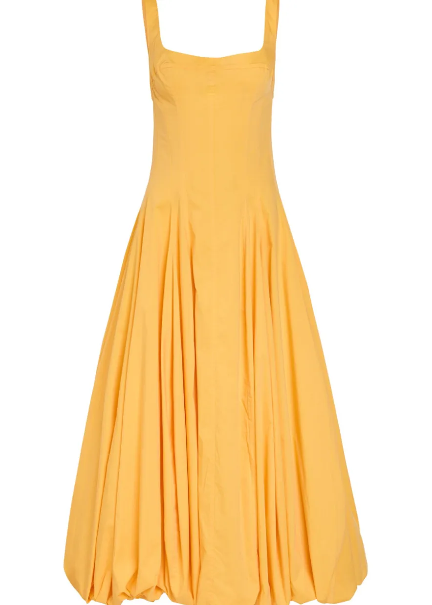 Hally cotton-blend poplin midi dress