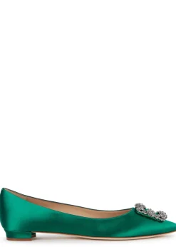 Hangisi 10 silk-satin flats