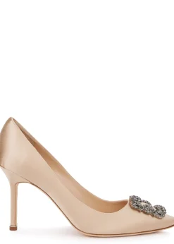 Hangisi 90 silk-satin pumps