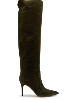 Hansen suede over-the-knee boots