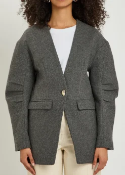 Harlow fitted wool jacket