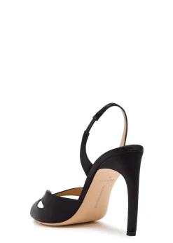 Harlow 100 satin slingback sandals