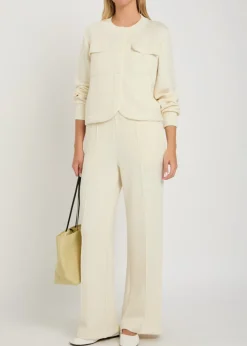 Hartwell button-through stretch-jersey cardigan