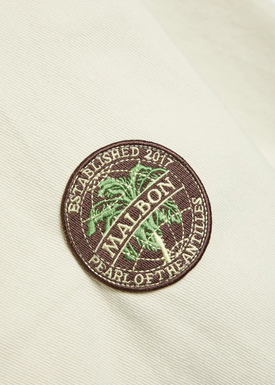 Harvets embroidered stretch-denim jacket