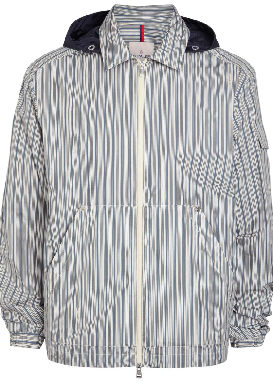 Havas striped hooded cotton jacket