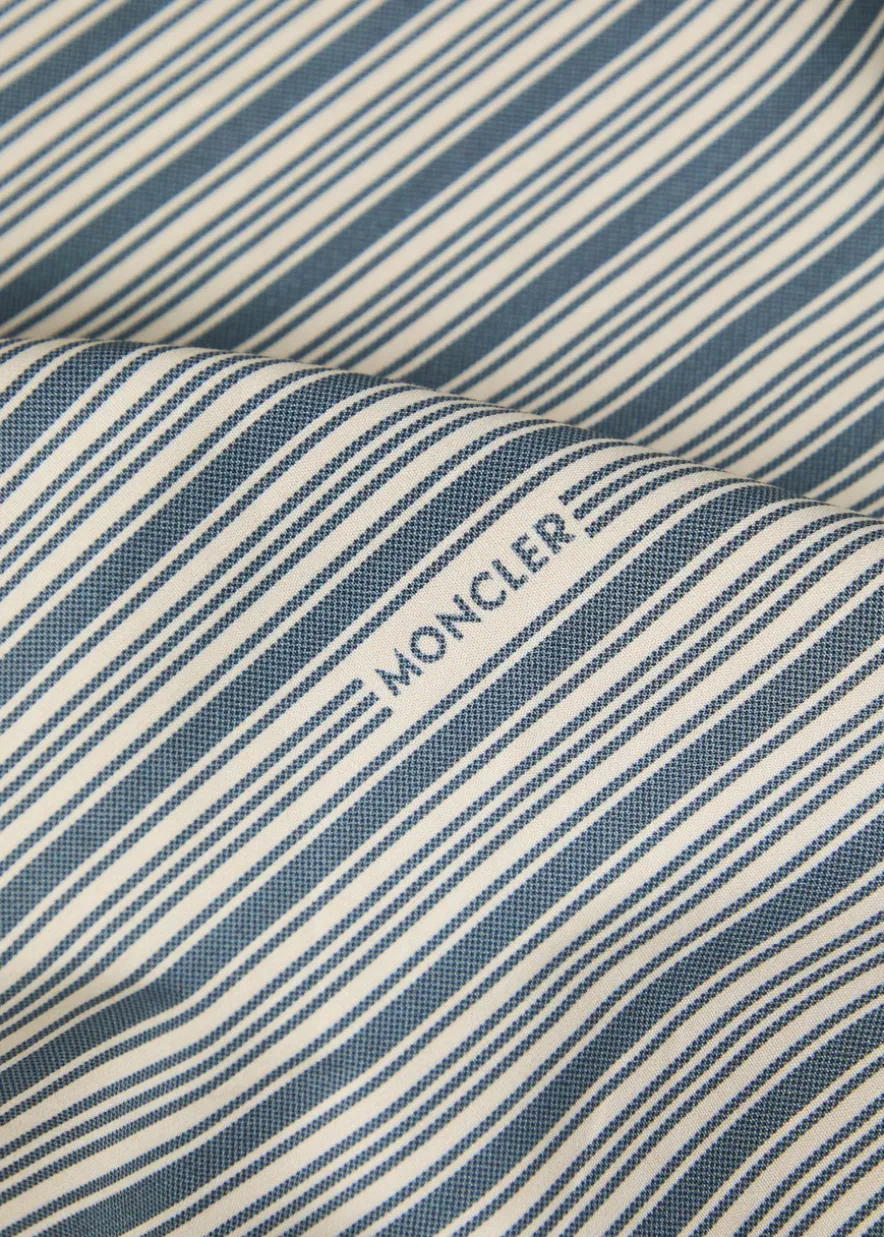 Havas striped hooded cotton jacket