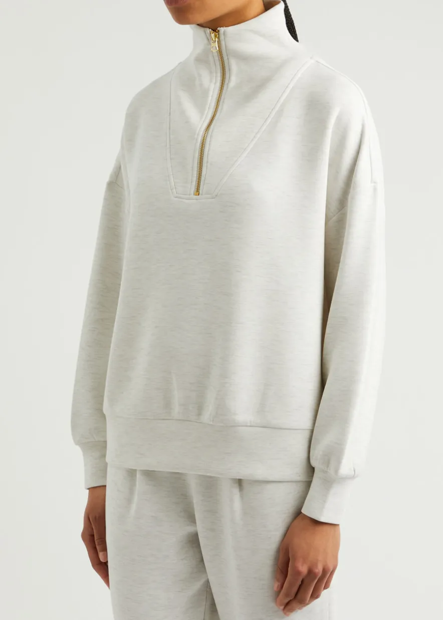 Hawley half-zip stretch-jersey sweatshirt