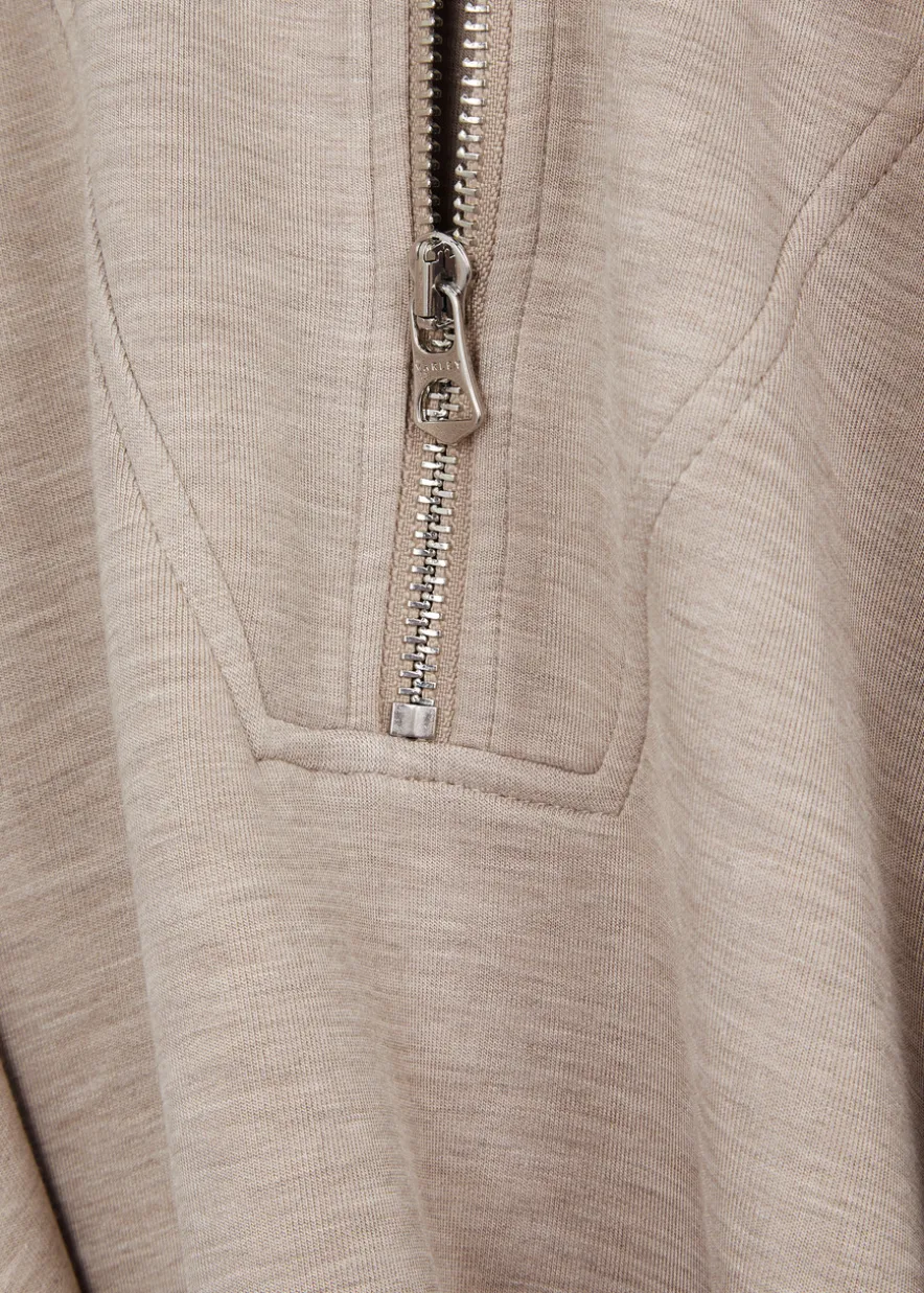 Hawley half-zip stretch-jersey sweatshirt