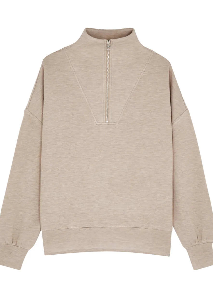 Hawley half-zip stretch-jersey sweatshirt