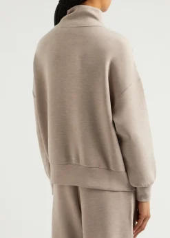 Hawley half-zip stretch-jersey sweatshirt