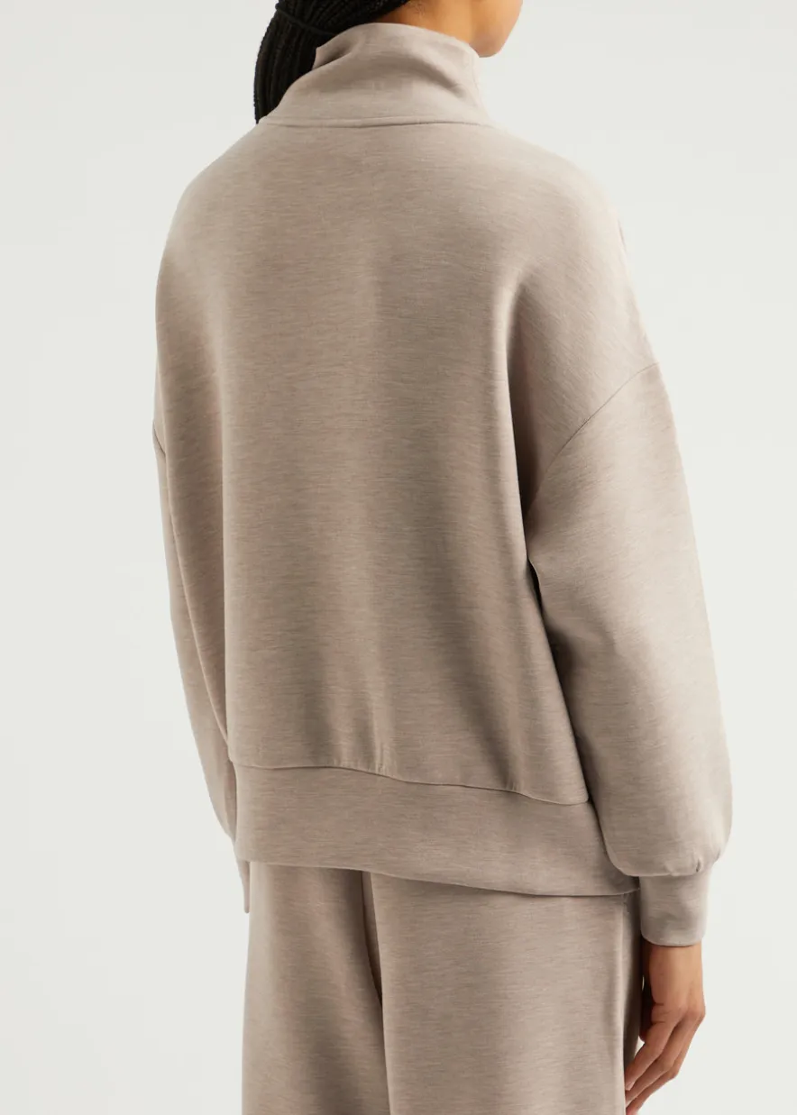 Hawley half-zip stretch-jersey sweatshirt