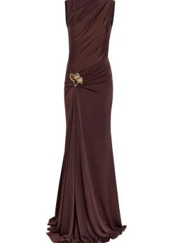 Hazine sculpted stretch-jersey maxi dress