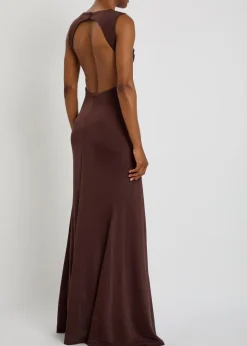Hazine sculpted stretch-jersey maxi dress