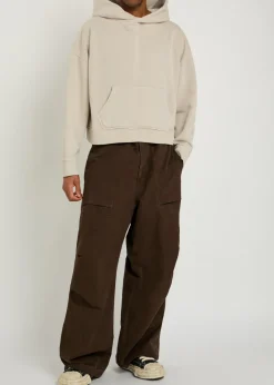Heavy hooded cotton sweatshirt