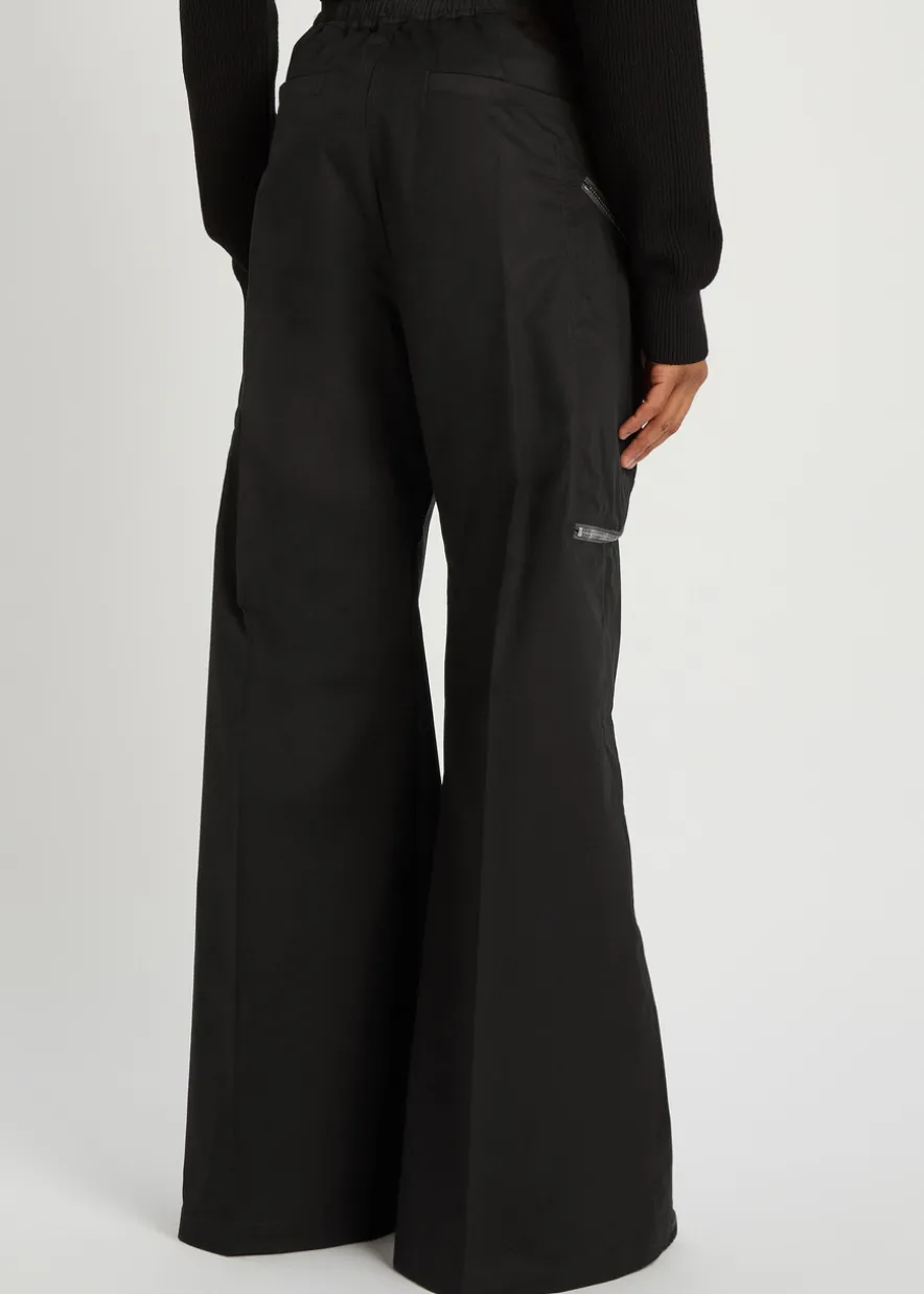 Heizer Belas wide-leg cotton cargo trousers