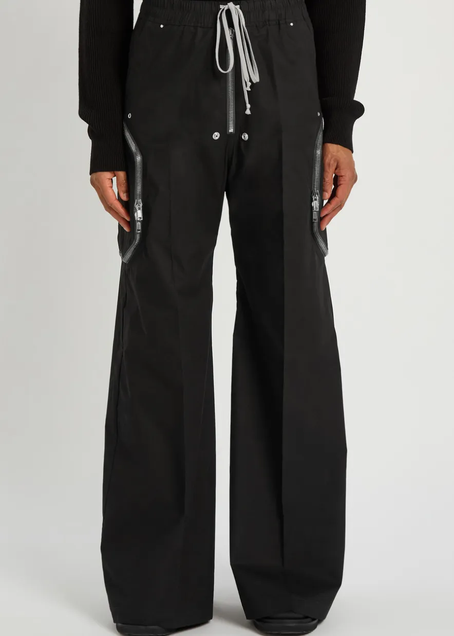 Heizer Belas wide-leg cotton cargo trousers