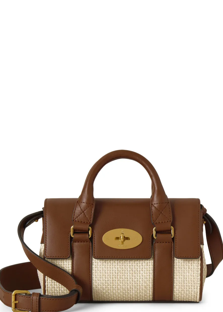 Heritage Bayswater mini raffia cross-body bag