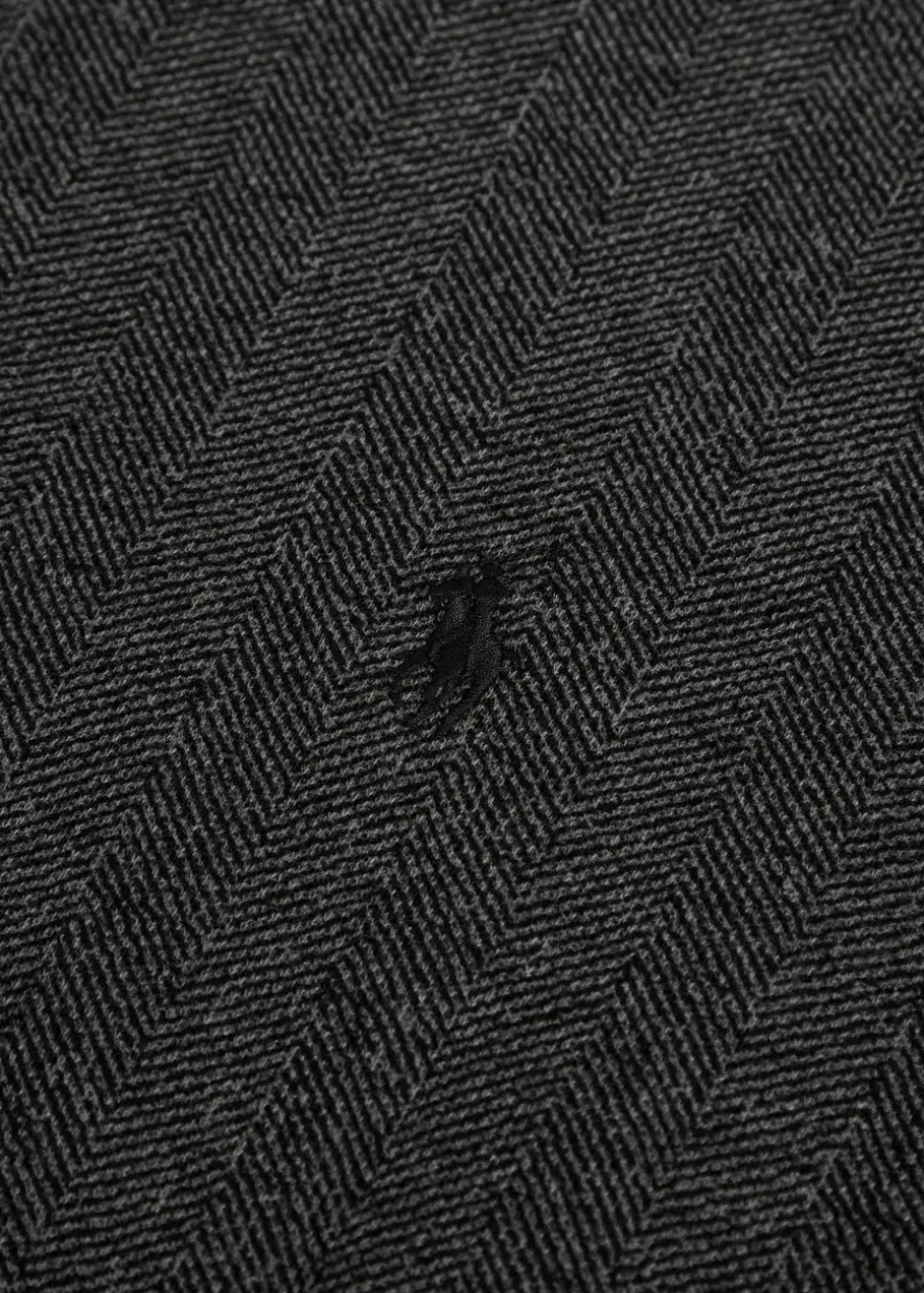 Herringbone cotton sweatshirt