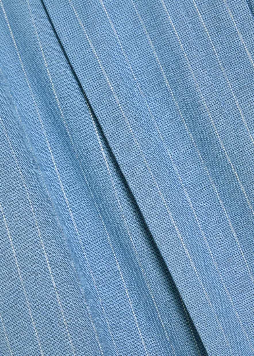 Heyser striped wide-leg trousers
