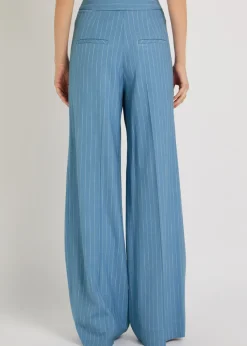 Heyser striped wide-leg trousers